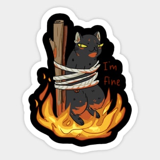 Bonfire for witches Sticker